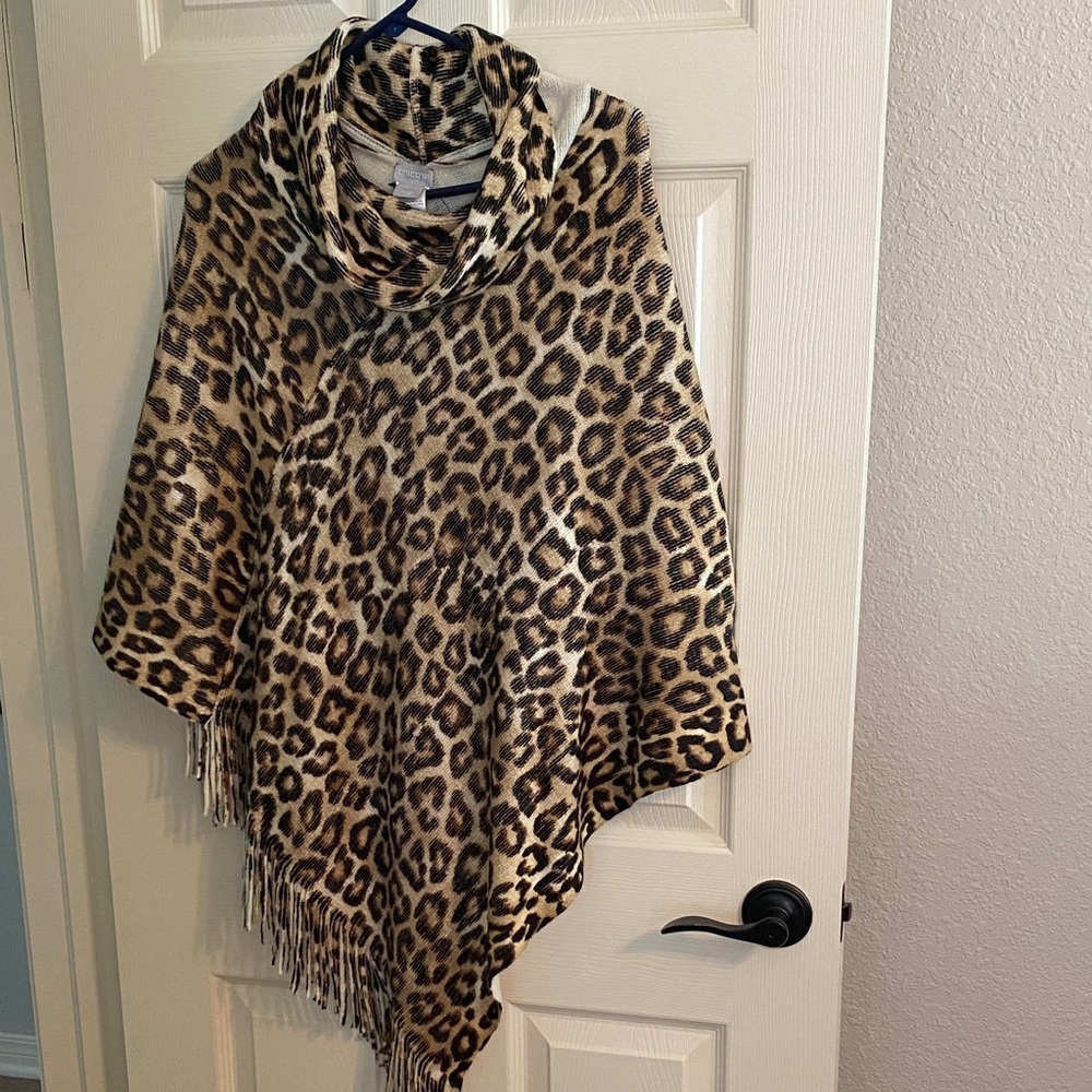 Chico's Wild Leopard Print Wrap